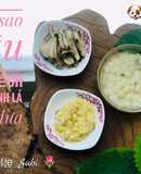 Ăn dặm - nui sao đậu xanh ếch xào dầu dừa