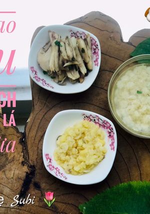 Hình của món Ăn dặm - nui sao đậu xanh ếch xào dầu dừa.