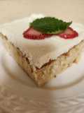Brad's Tres Leches Cake with Cara Cara Orange, Vanilla, and White Balsamic Vinegar Frosting