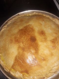 Una foto de Tarta de jamón cocido y queso