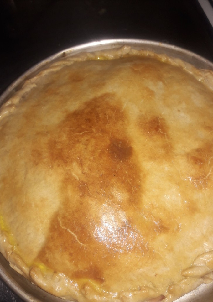 Una foto de Tarta de jamón cocido y queso