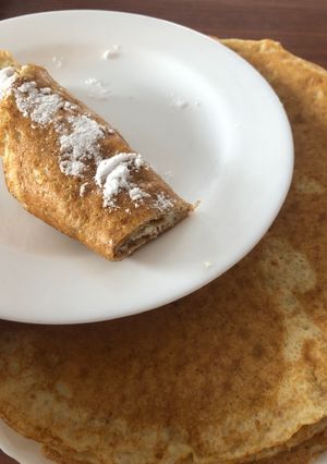 Cukormentes palacsinta (cukormentes túrós töltelékkel) recept fotója