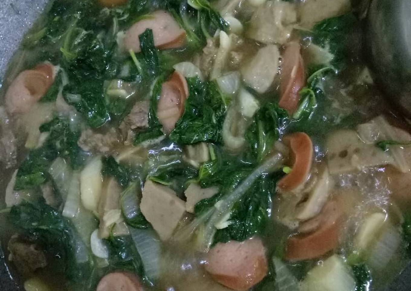 Tumis bayam istimewa