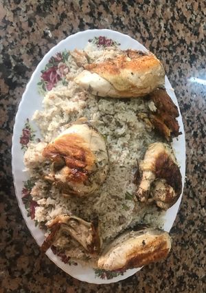 صورة لوصفة أرز على دجاج على طريقة لبنانية