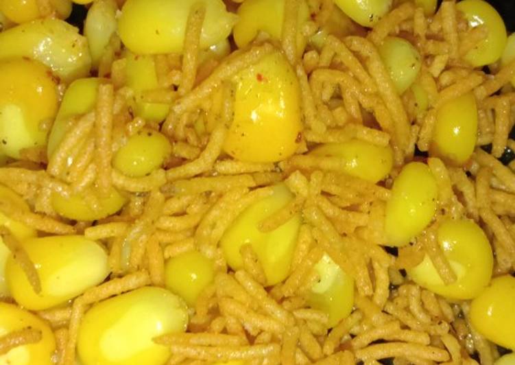 Steps to Cook Yummy Sweet Corn bhujia Chat