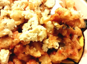 Una foto de Ñoquis de arroz y coliflor