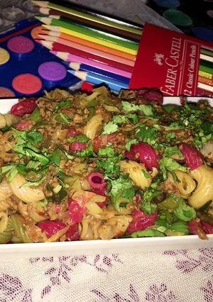 A picture of Vegetables macroni.