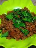 Green chilli qeema