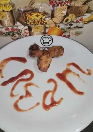 A picture of Fried cubes.