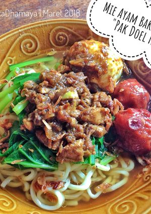Foto resep MIE AYAM "pak doel malang KW" super simple.!