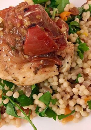 A picture of Vitality Israeli Couscous Chicken.