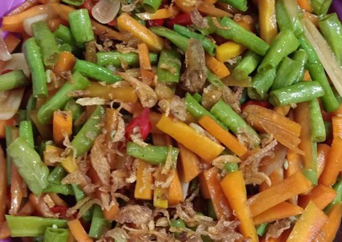 Resep Tumis wortel kacang panjang 🤤 Anti Gagal