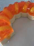 Gelatina cremosa de durazno