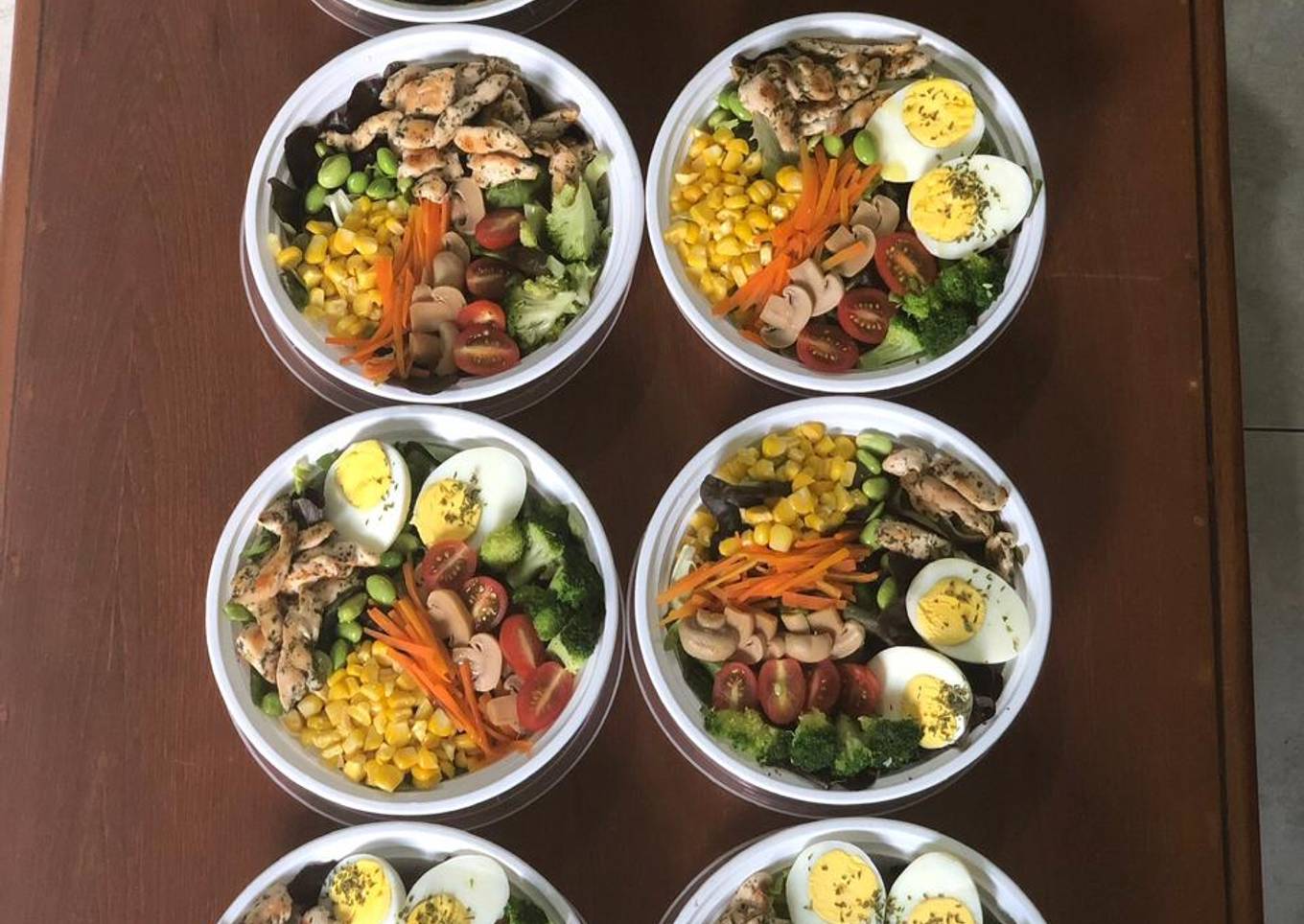 Bagaimana Membuat Chicken caesar salad (pengganti nasi) Anti Gagal