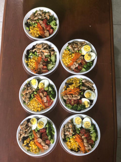 Foto resep Chicken caesar salad (pengganti nasi)
