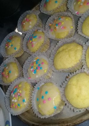 Una foto de Muffins de naranja con Glasé 🍊