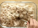 Pollo desmechado saludable