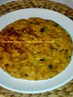 Una foto de Tortillas de lentejas rojas