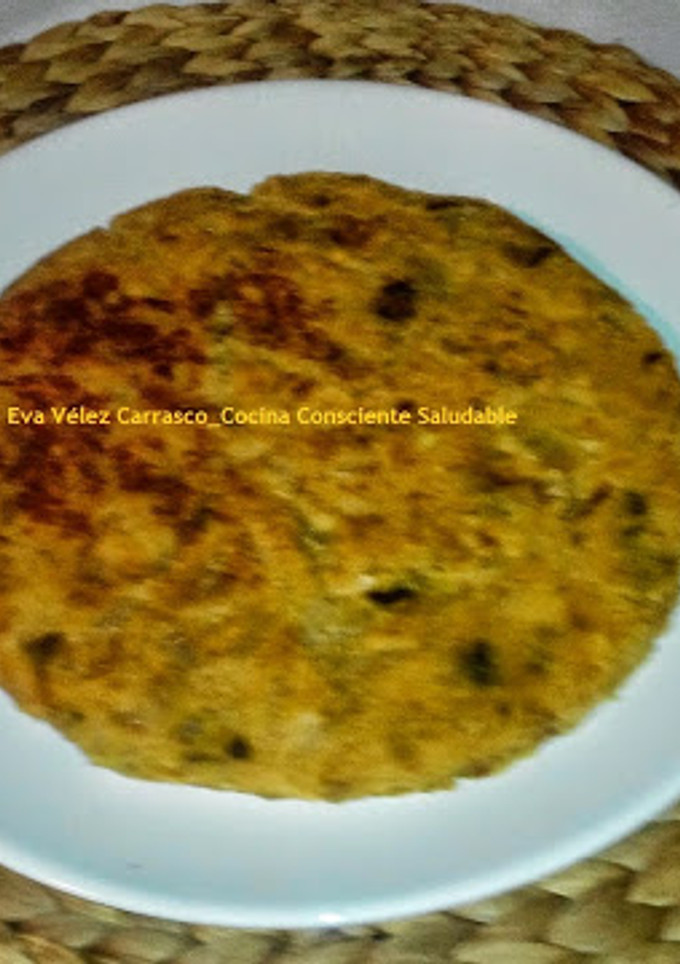 Una foto de Tortillas de lentejas rojas