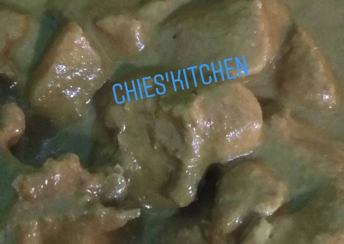 Standar Resep memasak Kari ayam ala chies hidangan Idul Adha  spesial