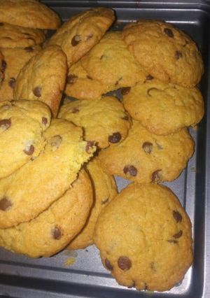 A picture of Choc chips cookies.