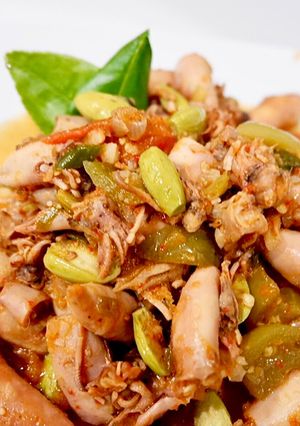 Foto resep Tumis cumi asin pedas