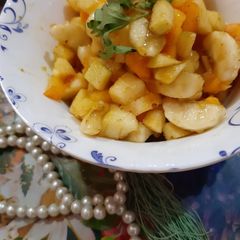 A picture of Mango fruit chaat Ramadan special aftari with Huma kitchen.