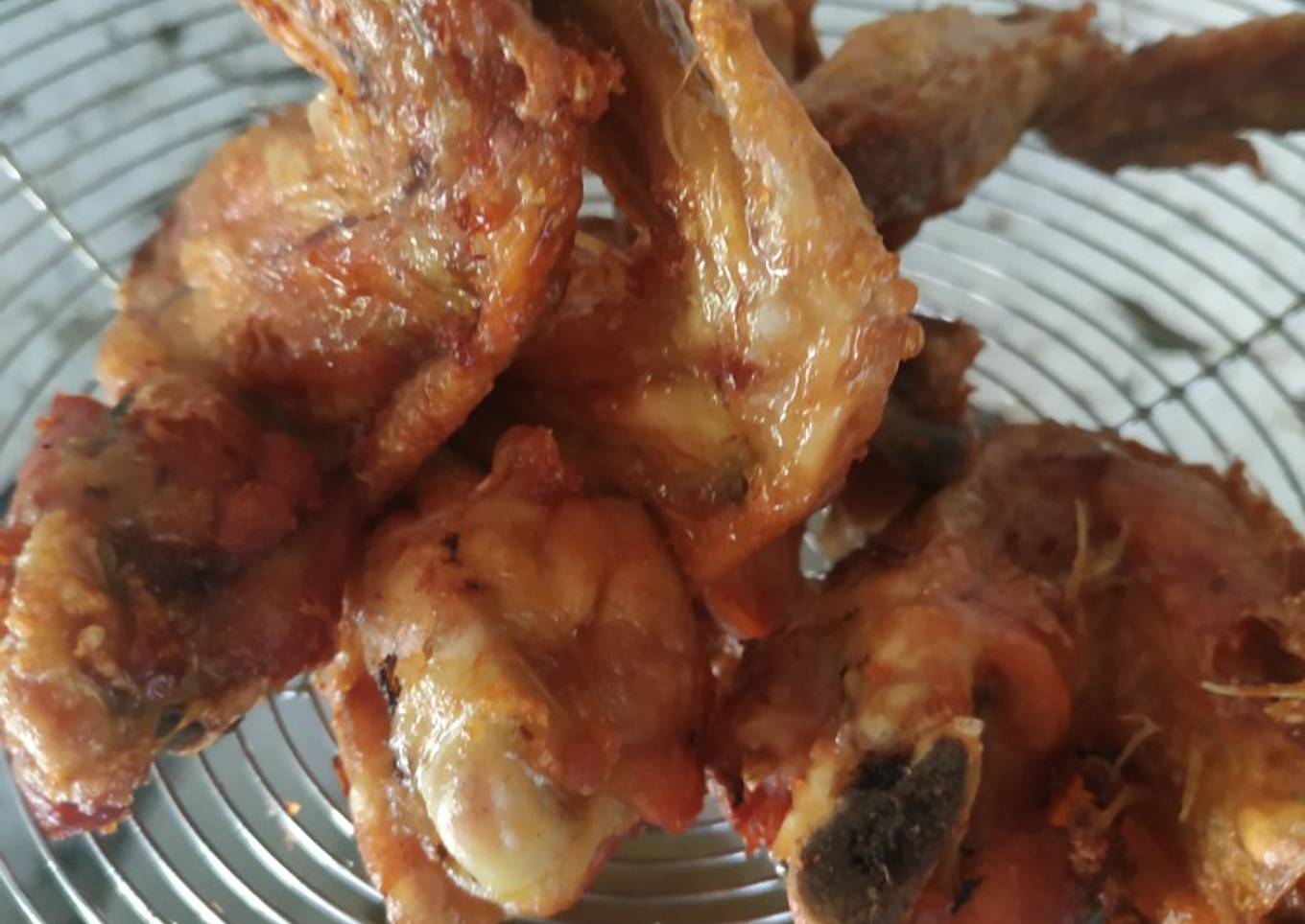 Ayam goreng ala warung penyetan pinggir jalan