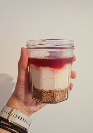 Φωτογραφία της συνταγής Cheesecake φράουλα χωρίς ζάχαρη