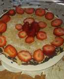 Torta de banana y chocolate amargo
