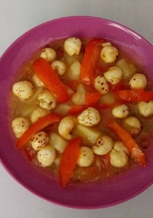 A picture of Makhana allo sabzi (Navratri vrat special).