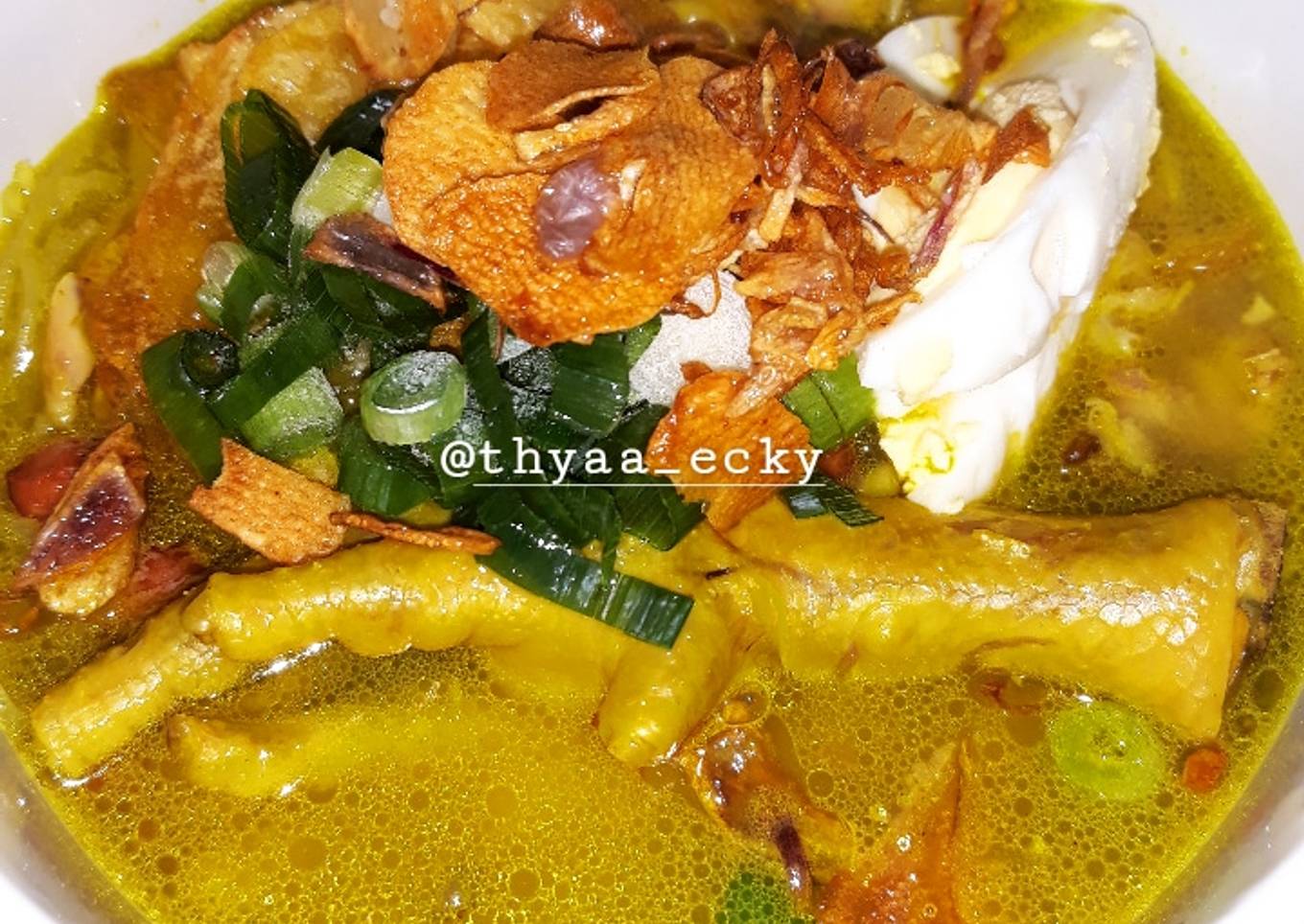 Resep Soto ayam ceker❤ Anti Gagal