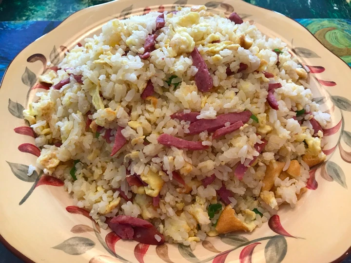 Easy Way Make Kids Favorite- Hot Dog Fried Rice the Perfect Can spoil the tongue