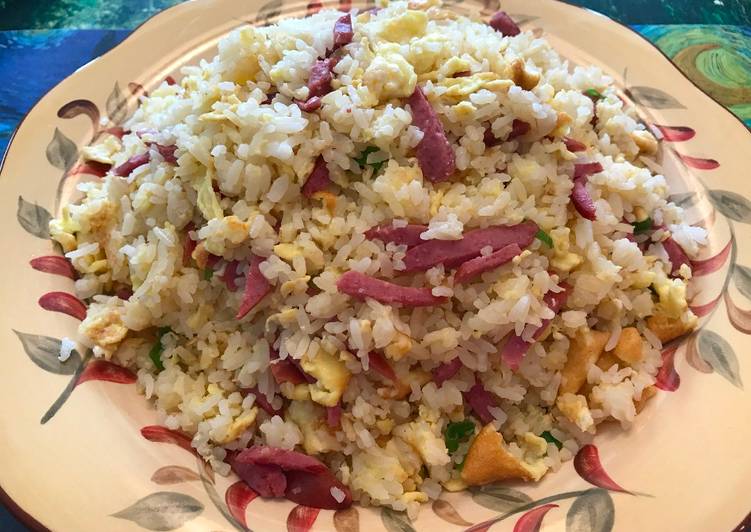 Simple Way to Prepare Super Quick Homemade Kids Favorite- Hot Dog Fried Rice