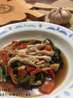 Foto resep 1. Tumis Kangkung Saus Tiram