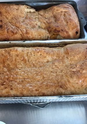 Una foto de Pan de plátano maduro