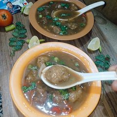 A picture of Leftover Radish manchurian soup.