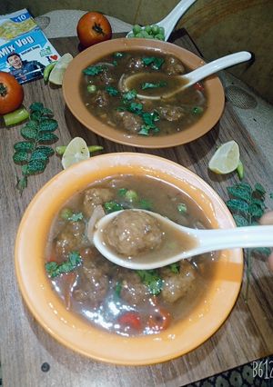 A picture of Leftover Radish manchurian soup.