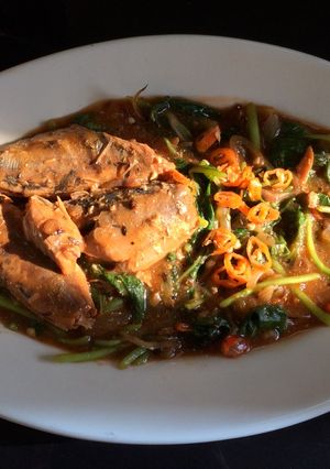 Foto resep Resep diet no oil, #1 (sarden + bayam pedas)