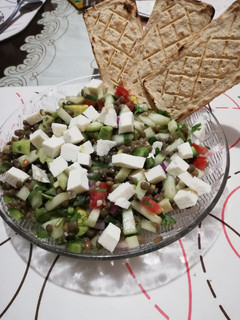 Una foto de Ensalada de lenteja y pimiento