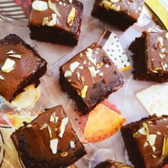 Fudge Brownies A picture of Fudge Brownies.