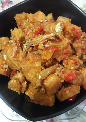 Foto resep Balado tempe dan teri asin