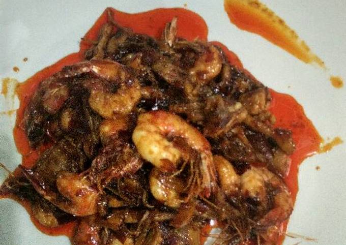 Balado Ayam suwir n Udang Maknyusss..