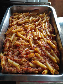 Una foto de Macarrones con carne picada