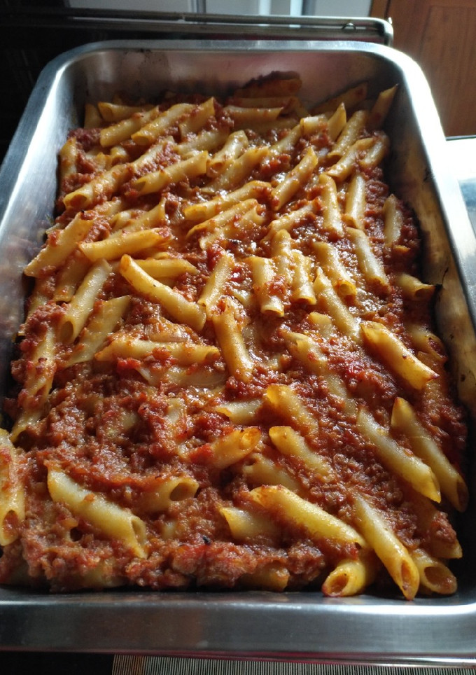 Una foto de Macarrones con carne picada