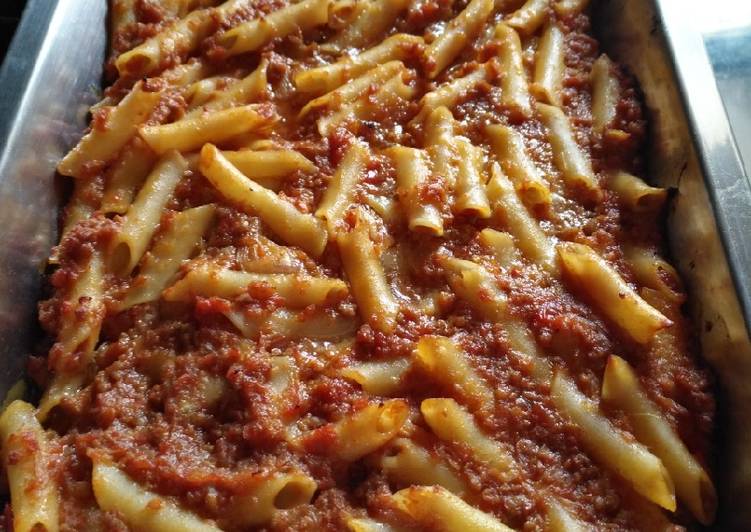 Macarrones con carne picada