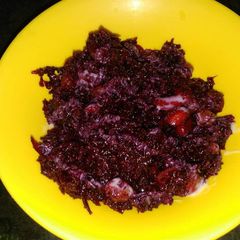 Beet root halwa A picture of Beet root halwa.
