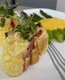 Brazo gitano de salmón ahumado