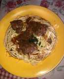 Spaghetti con estofado 😋