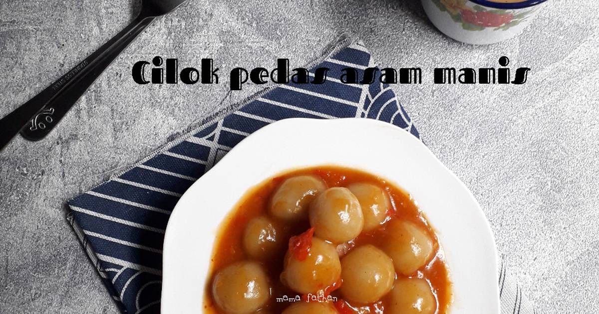 19 Resep Cilok Asam Pedas Manis Enak Dan Mudah Cookpad